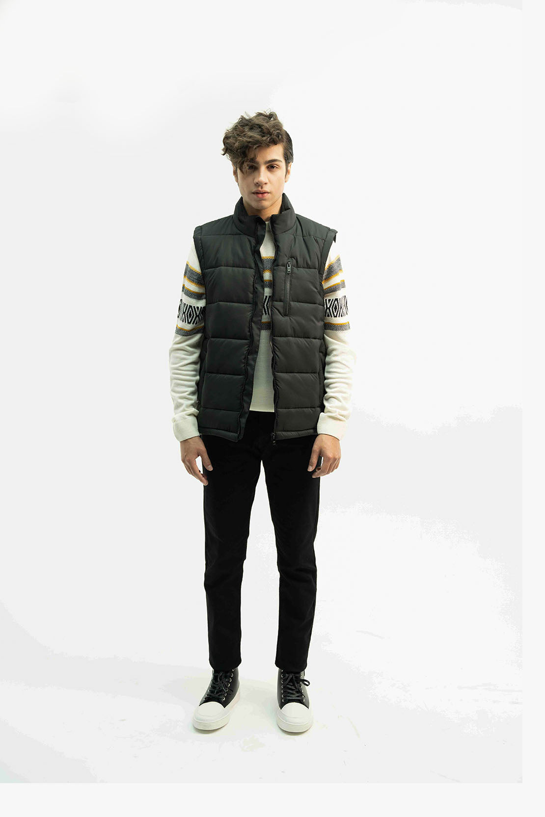 Sleeveless Puffer Jacket - Main Image