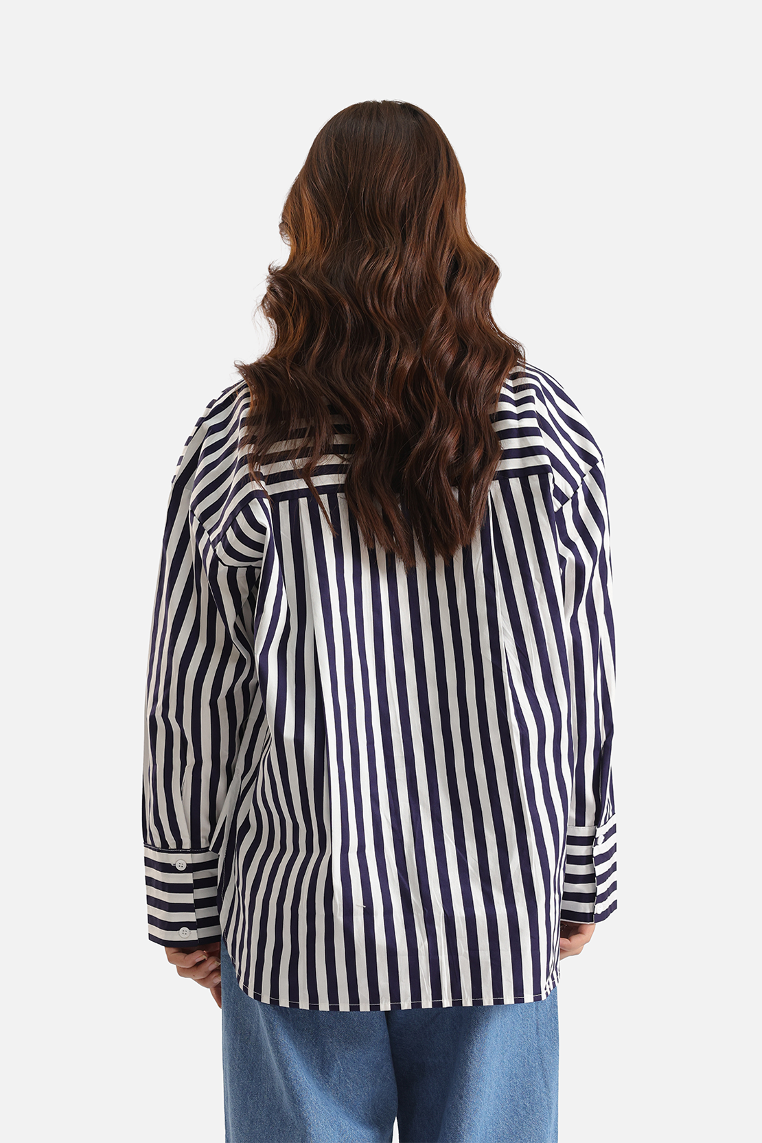 Oversized striped shirt