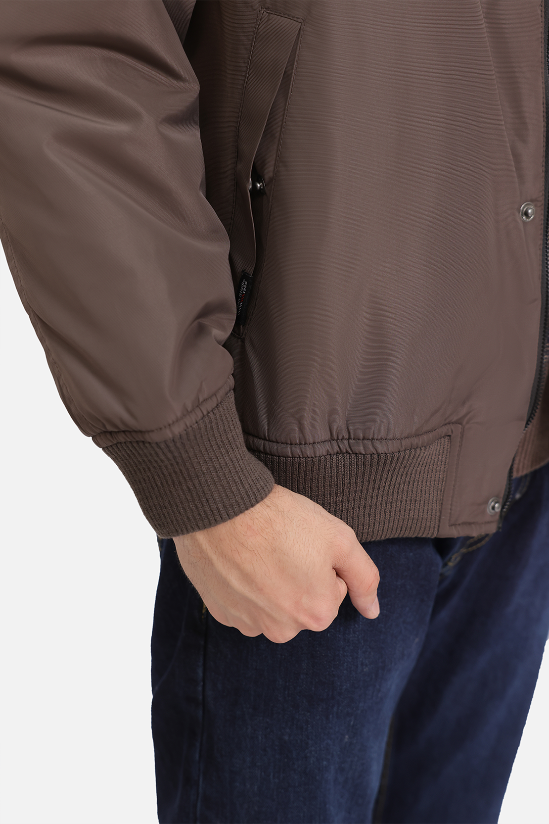 STAND COLLAR BOMBER JACKET