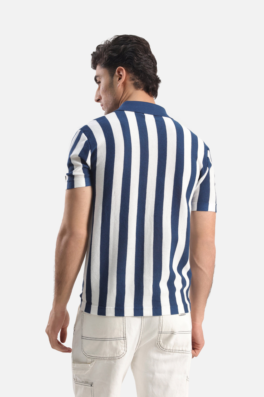 RELAXED FIT BUTTON DOWN KNITTED POLO