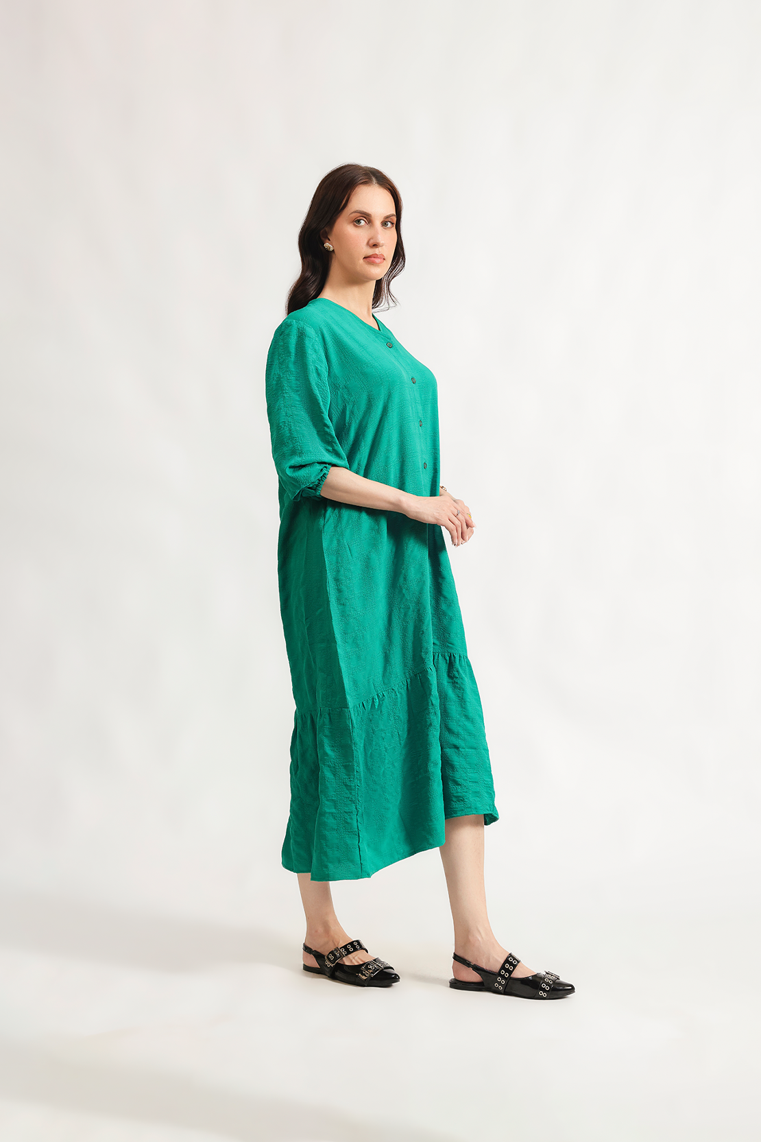 Button-through dress