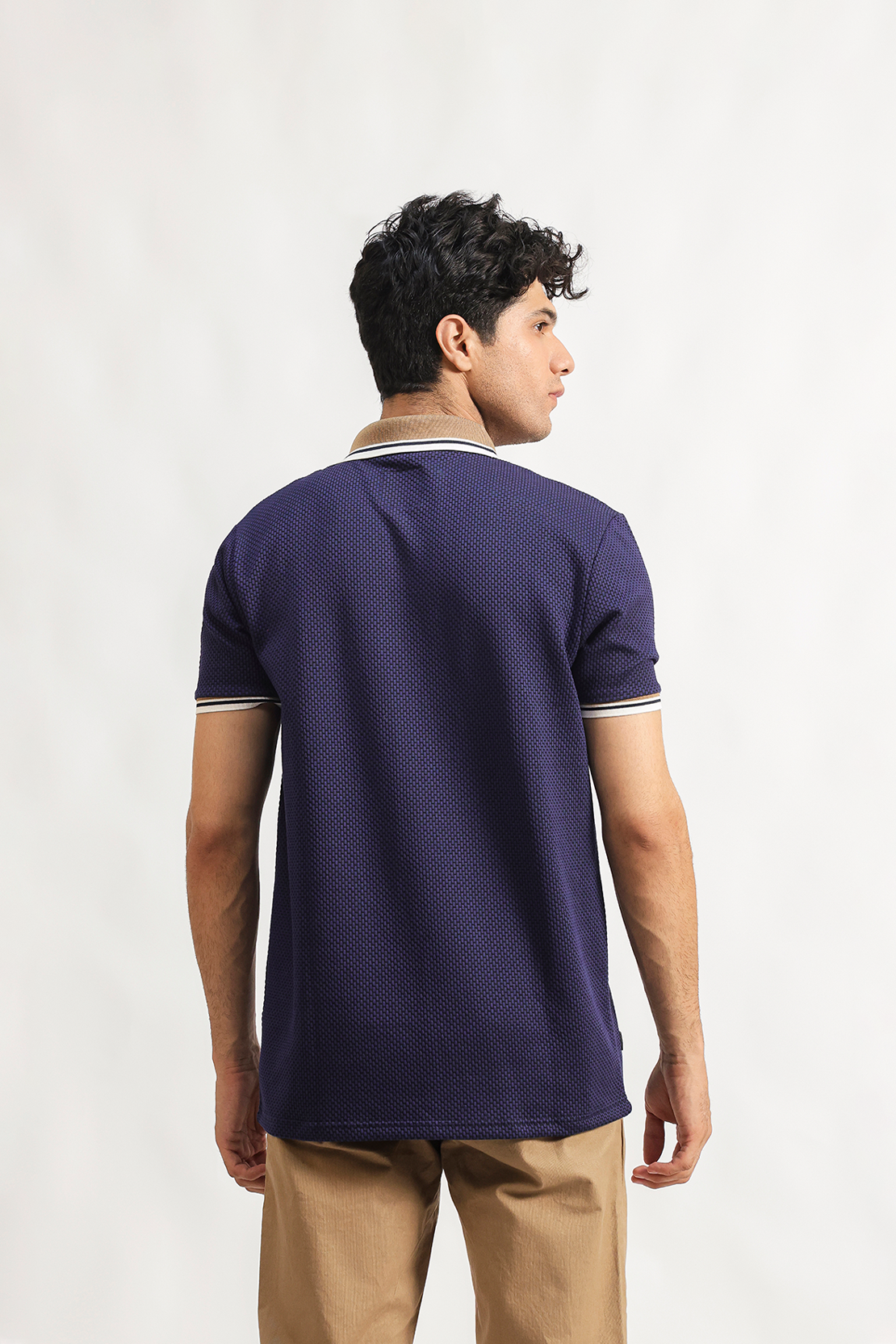Zipper Textured Polo