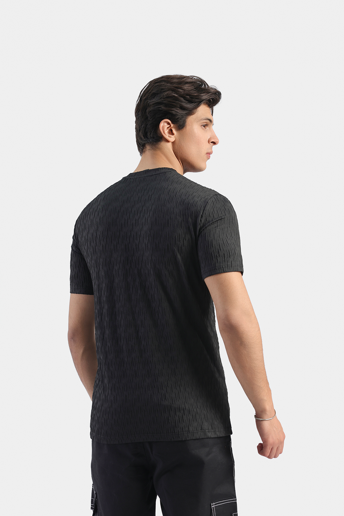 Textured Knitted T-shirt