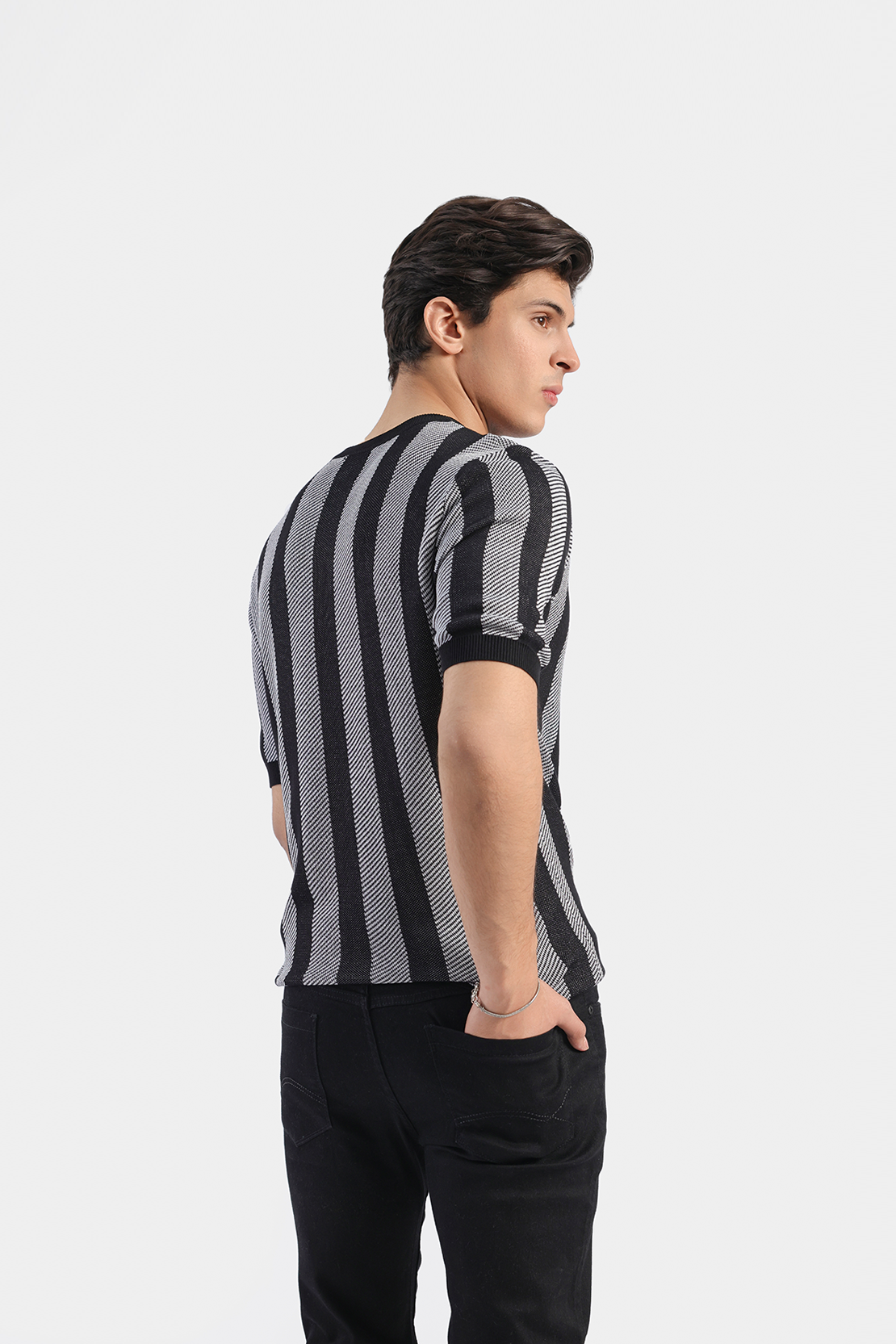 Striped Knit T-shirt