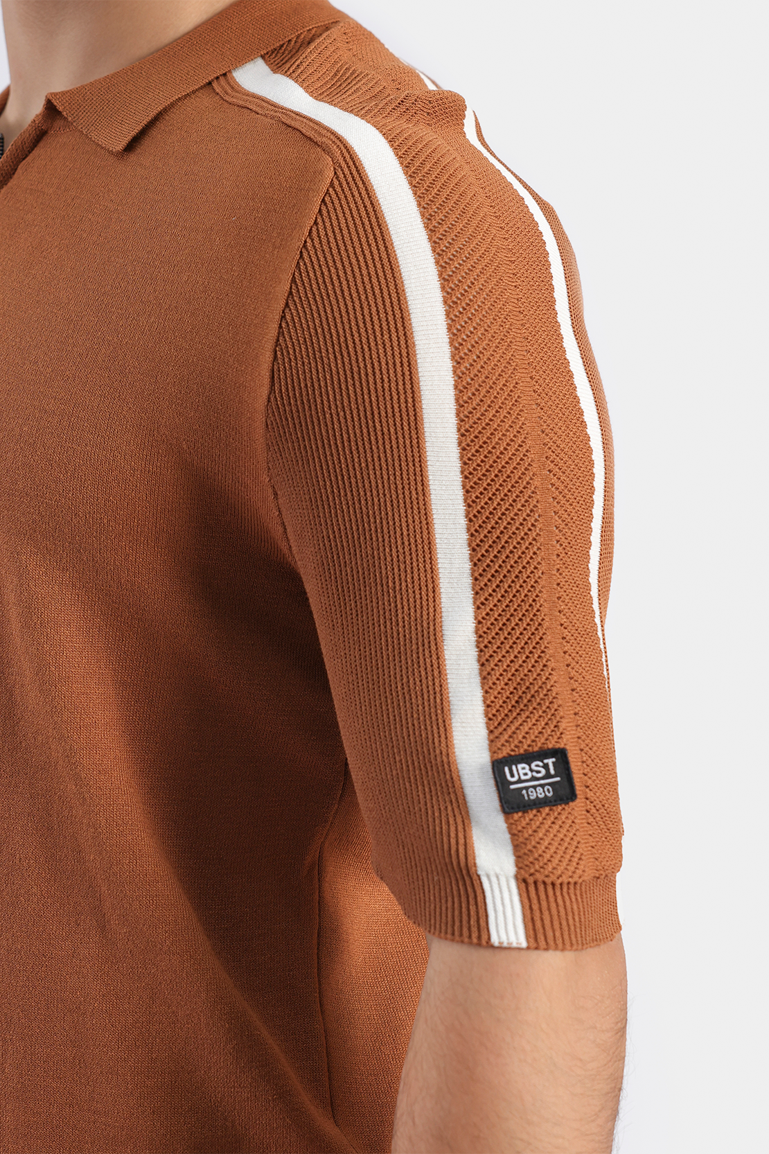 Knitted Half Zip Polo
