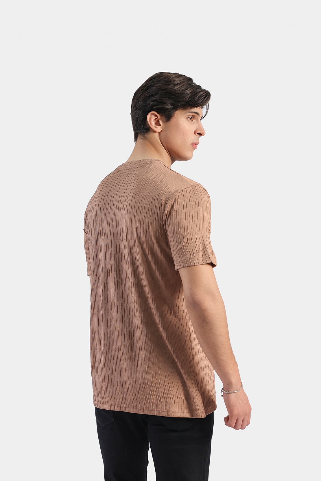 Textured Knitted T-shirt