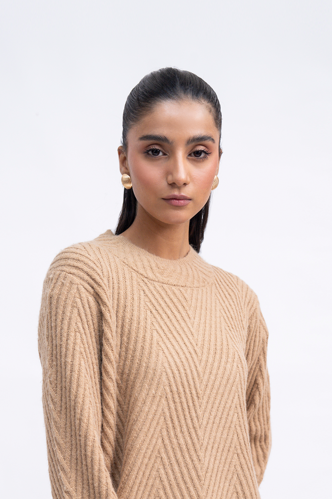 Ladies Striped Sweater