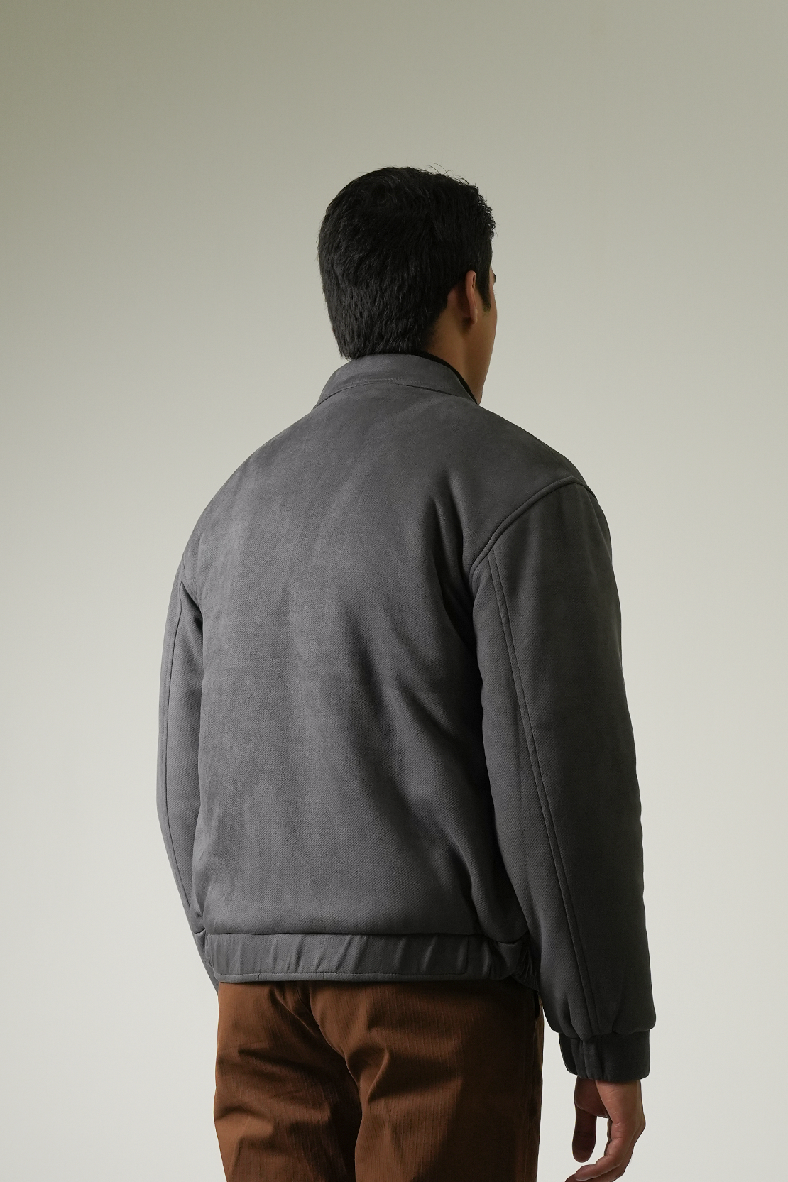 Suede Bomber Jacket