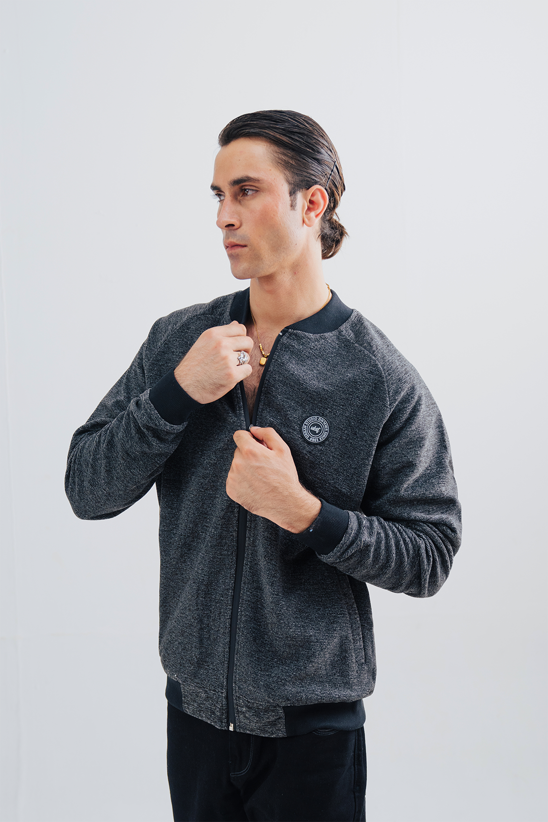 Round Neck Fleece Zipper