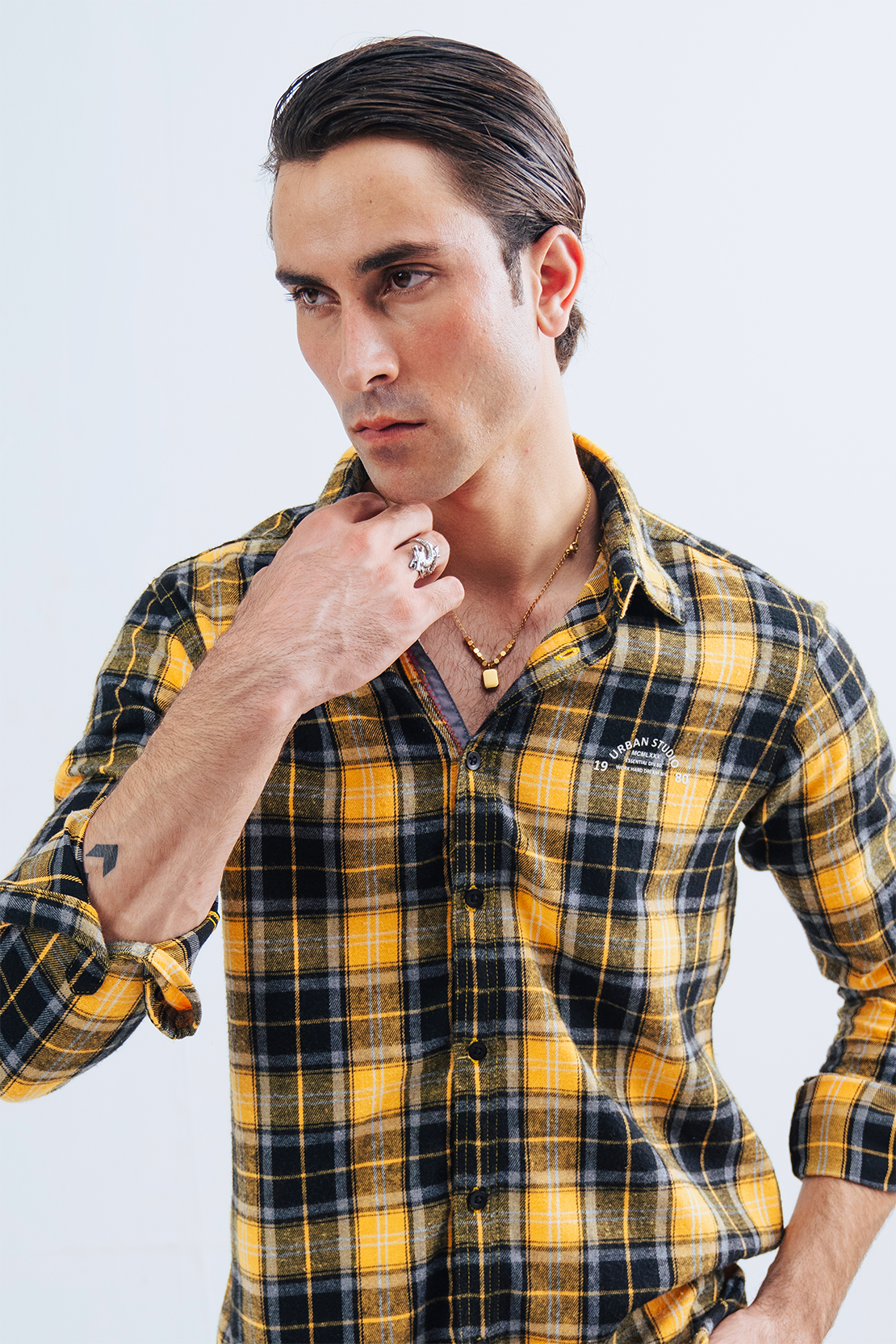 Men Button Down Casual Shirt