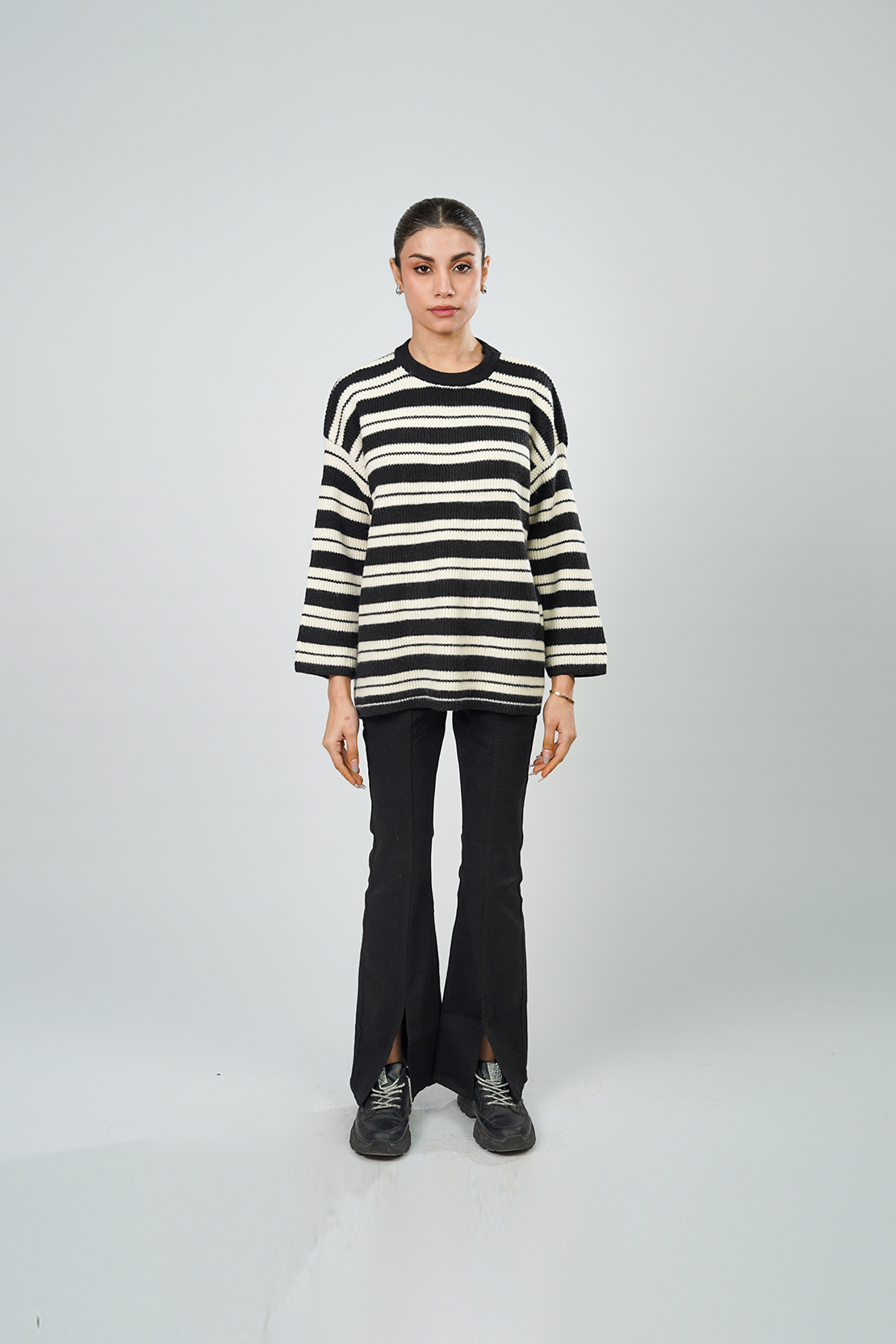 Striped Relaxed-Fit Sweater