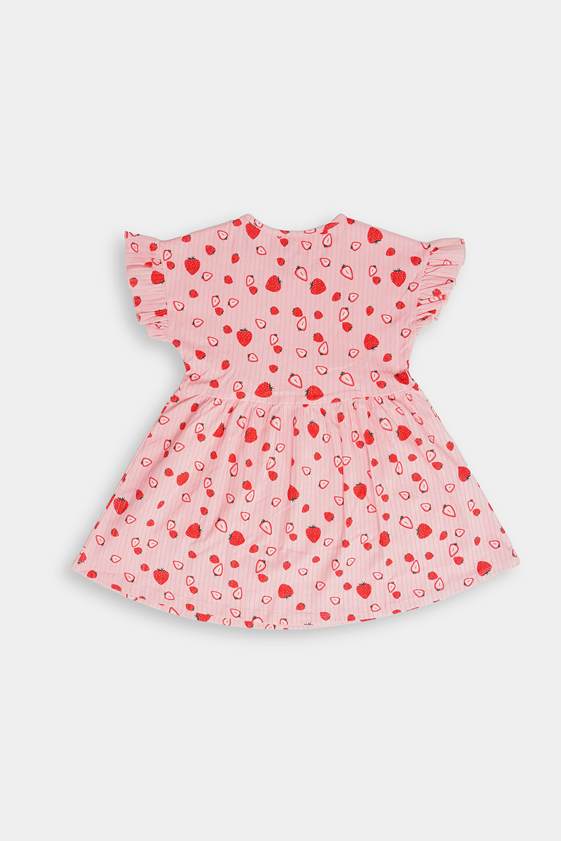 Strawberry Printed tiered dress