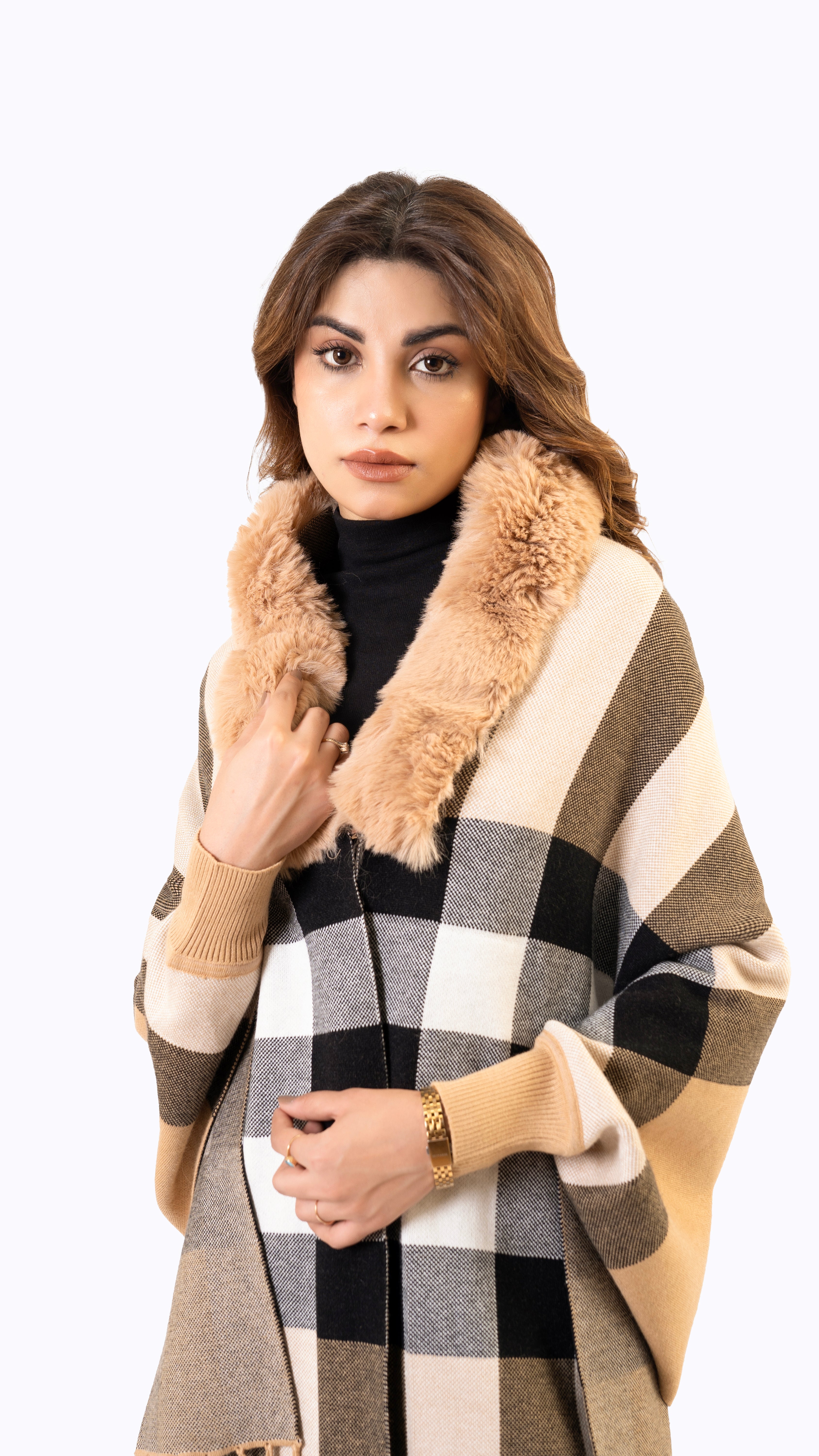 Brown Cap Shawl Ismail’s Clothing