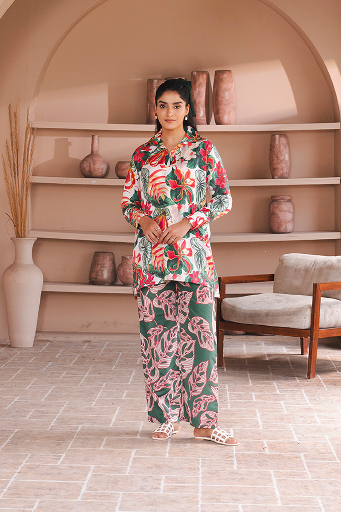 Printed Co-ord set TROUSER