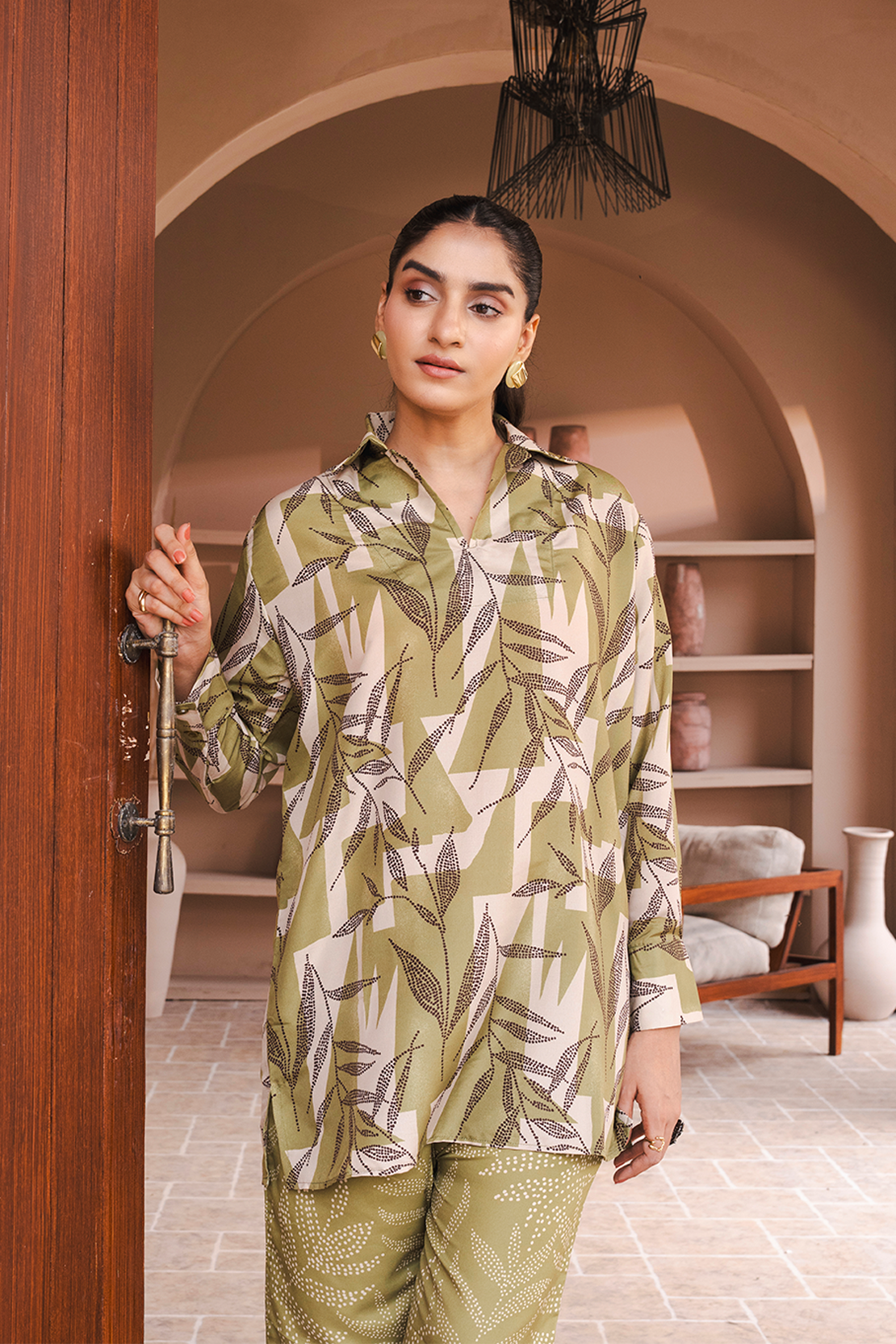 Printed Co-ord Set Shirt