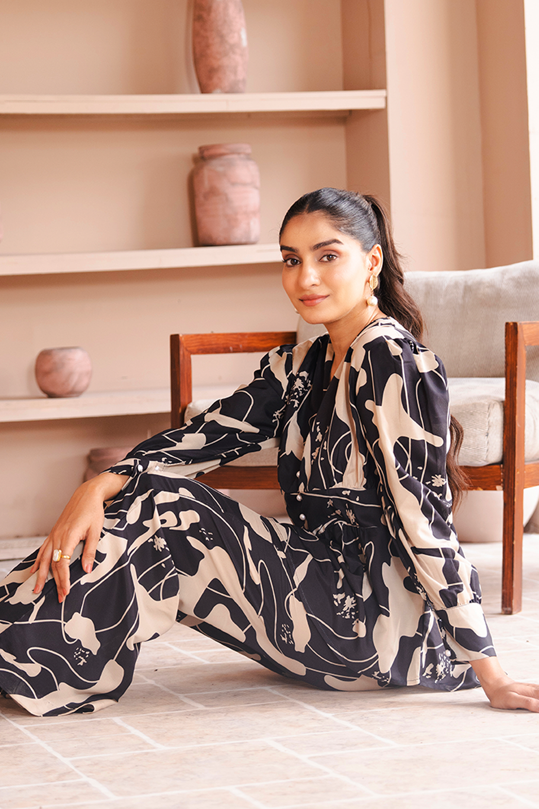 Printed Co-ord Set Shirt