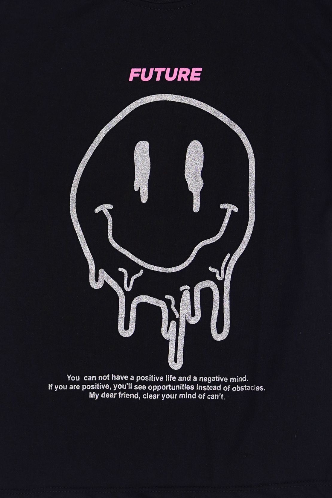 Girl Smiley Face Graphic Top