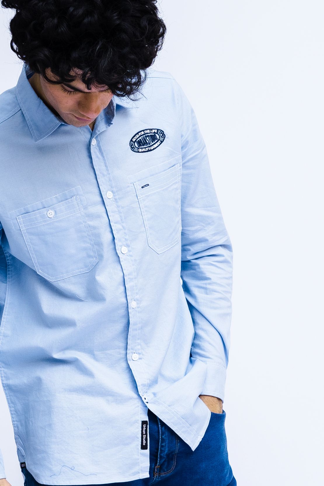 Men Button Down Casual Shirt