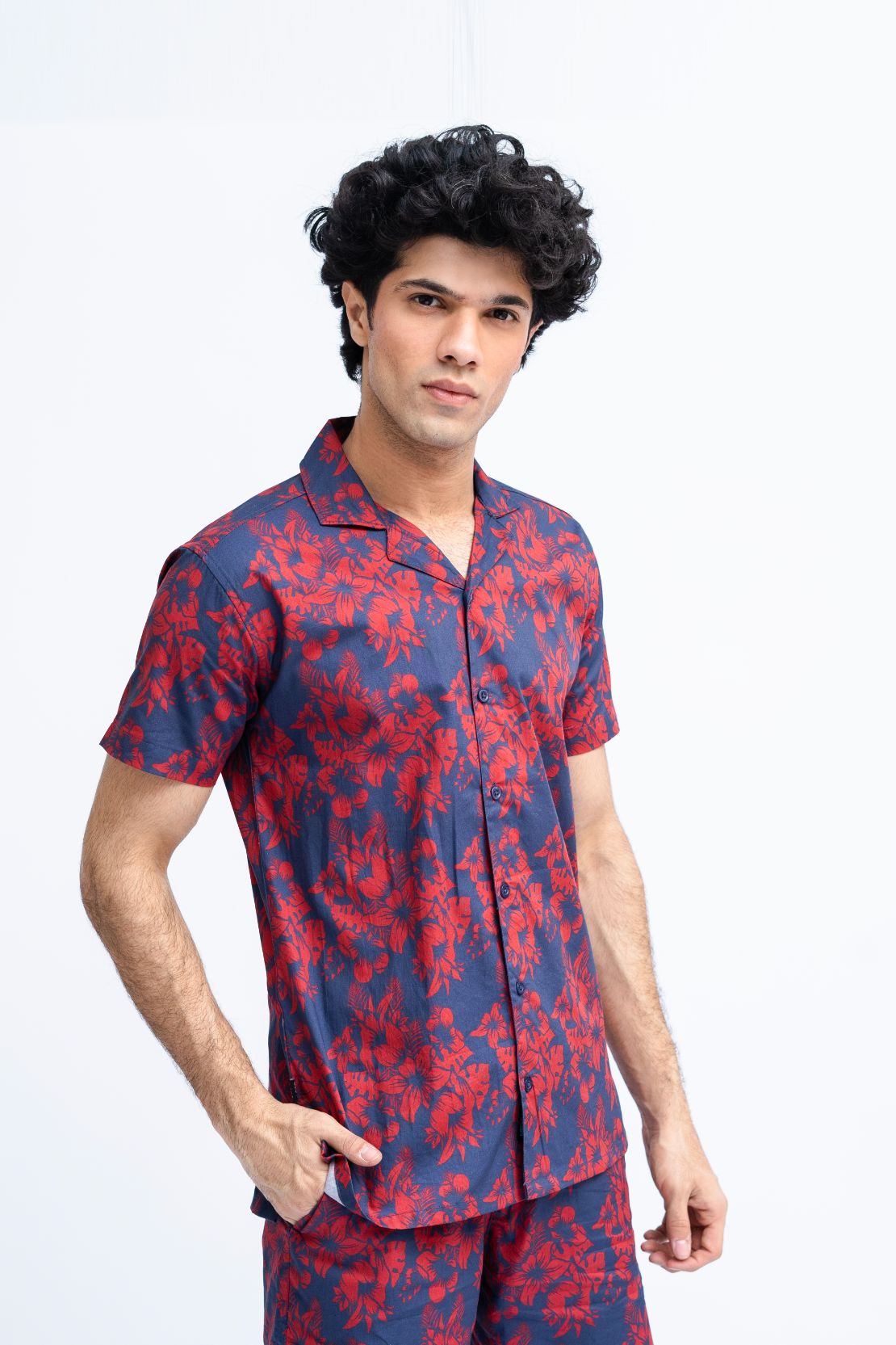 Men Abstract Printed Coord