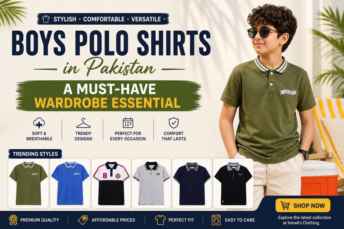 Boys Polo Shirts in Pakistan – Stylish, Comfortable & Must-Have Wardrobe Essential