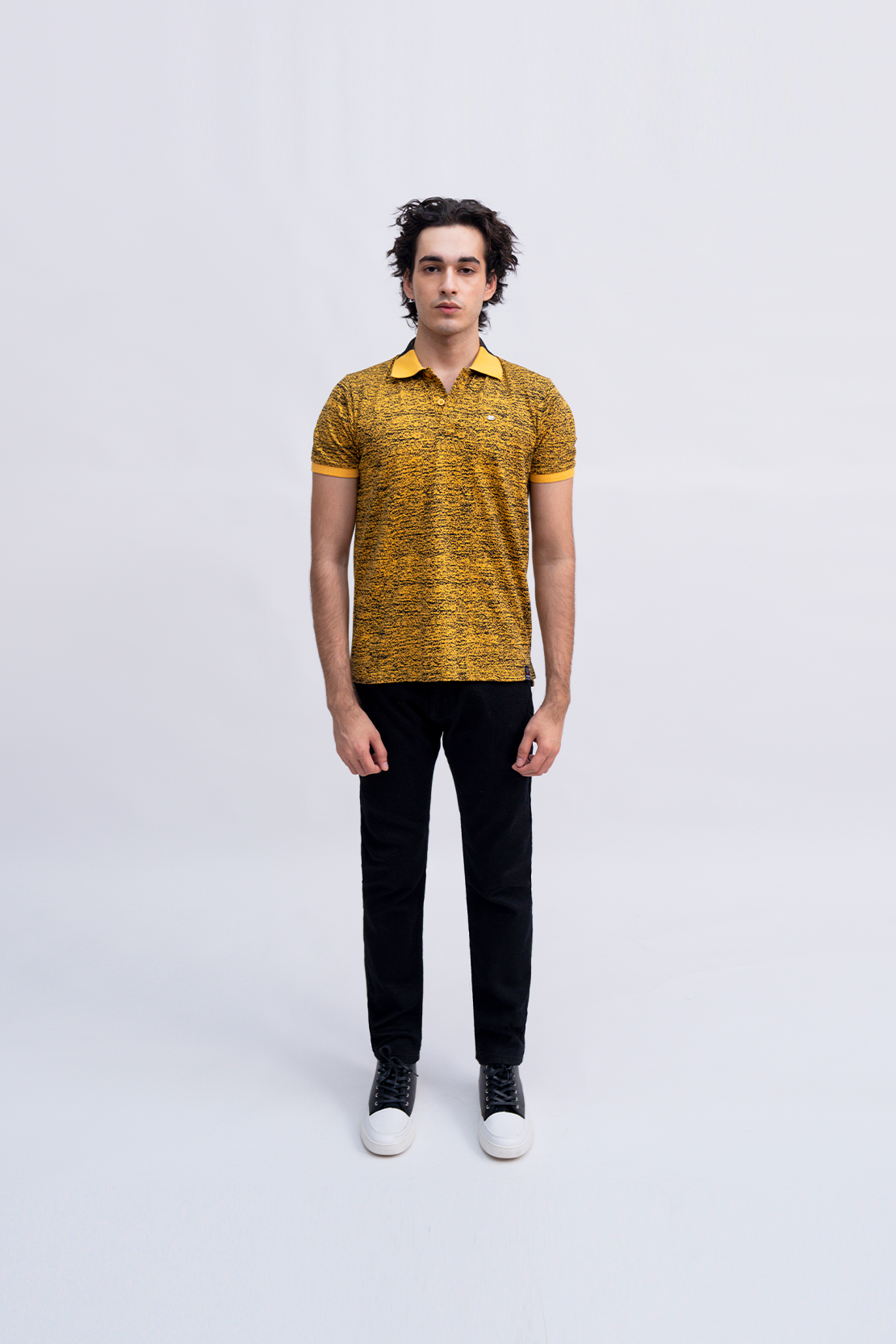 Men Contrast Polo