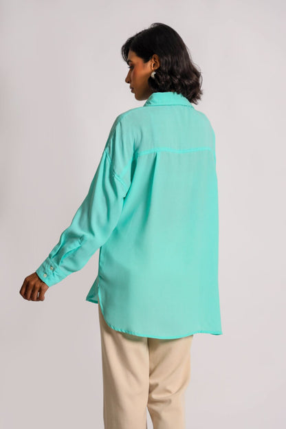 Women Oversize Button Down Shirt