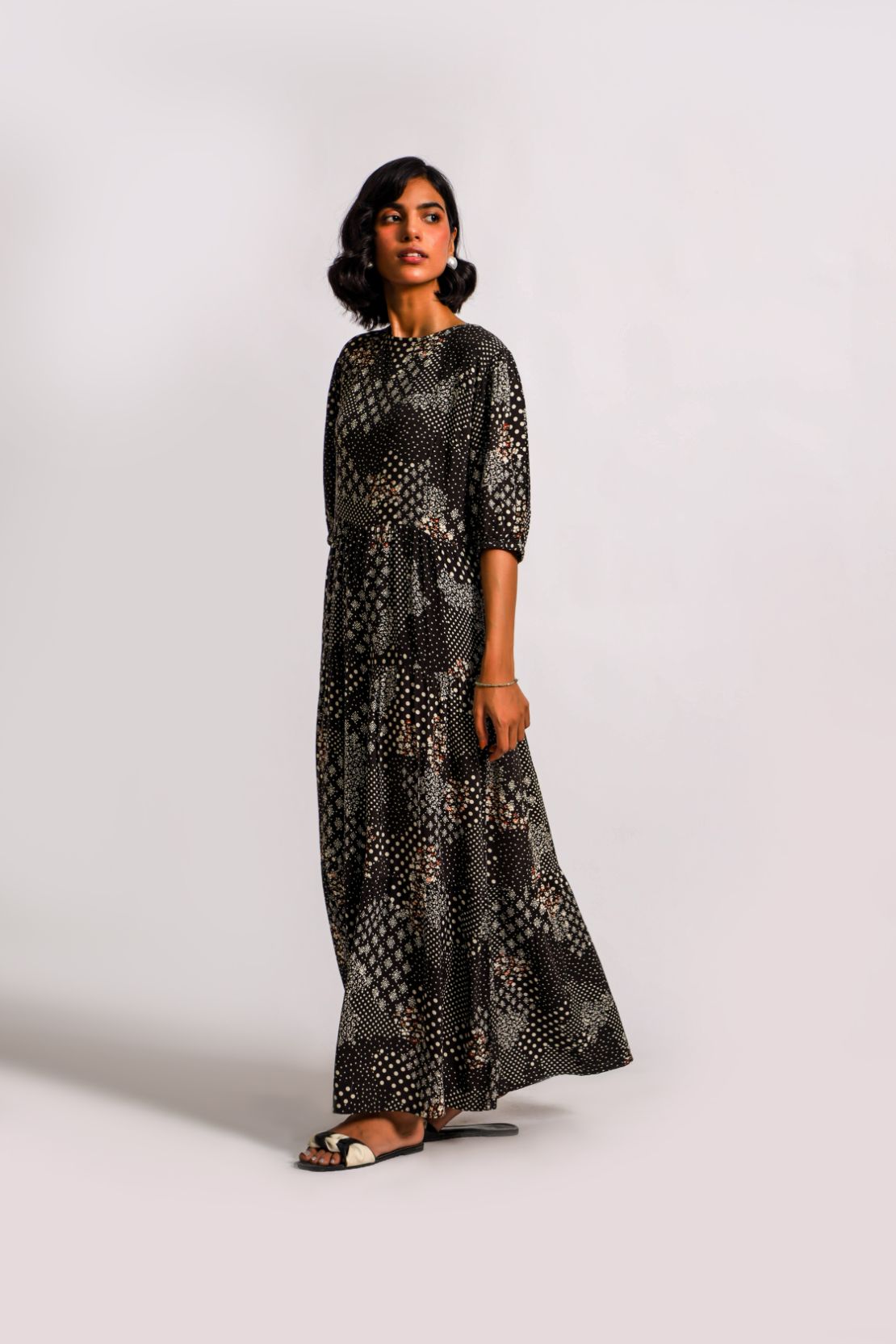 Ladies Printed Long Dress