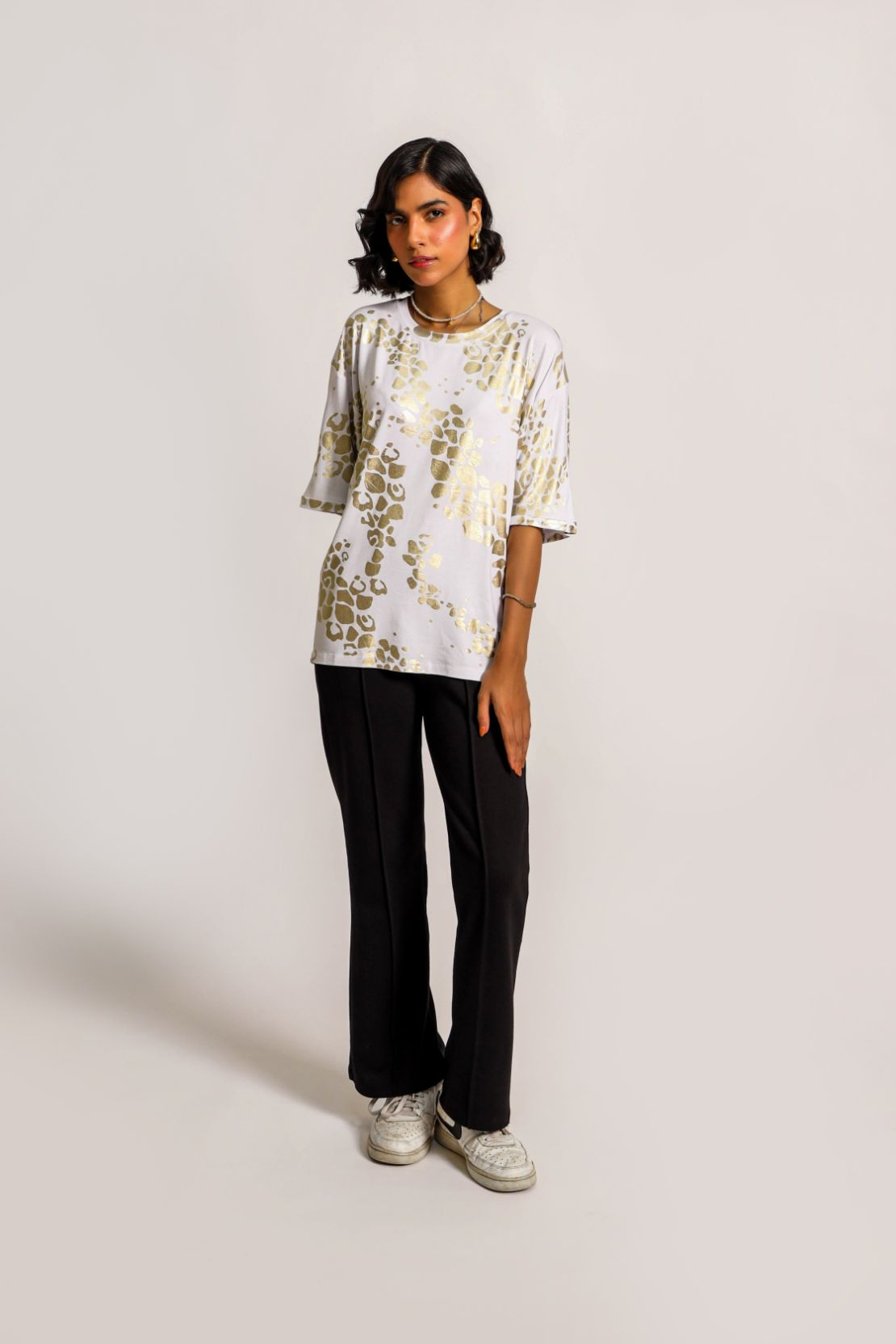Ladies Jaquard Print Top