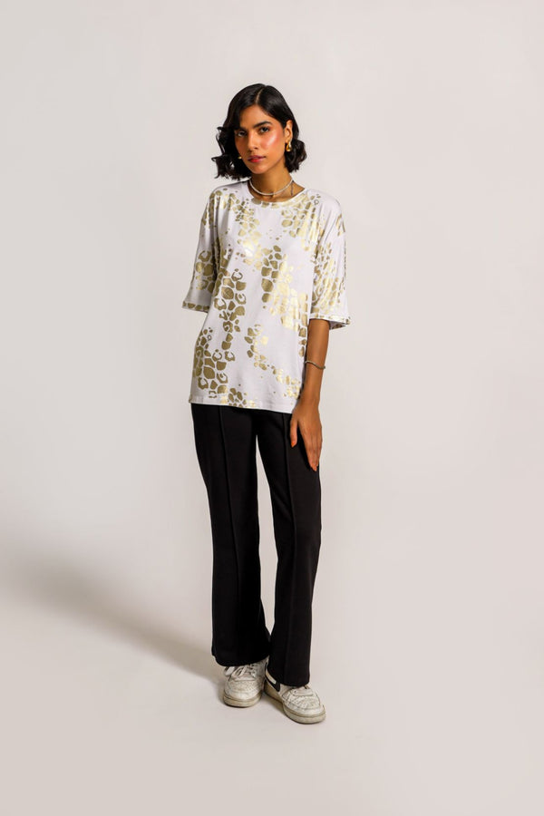 Ladies Jaquard Print Top