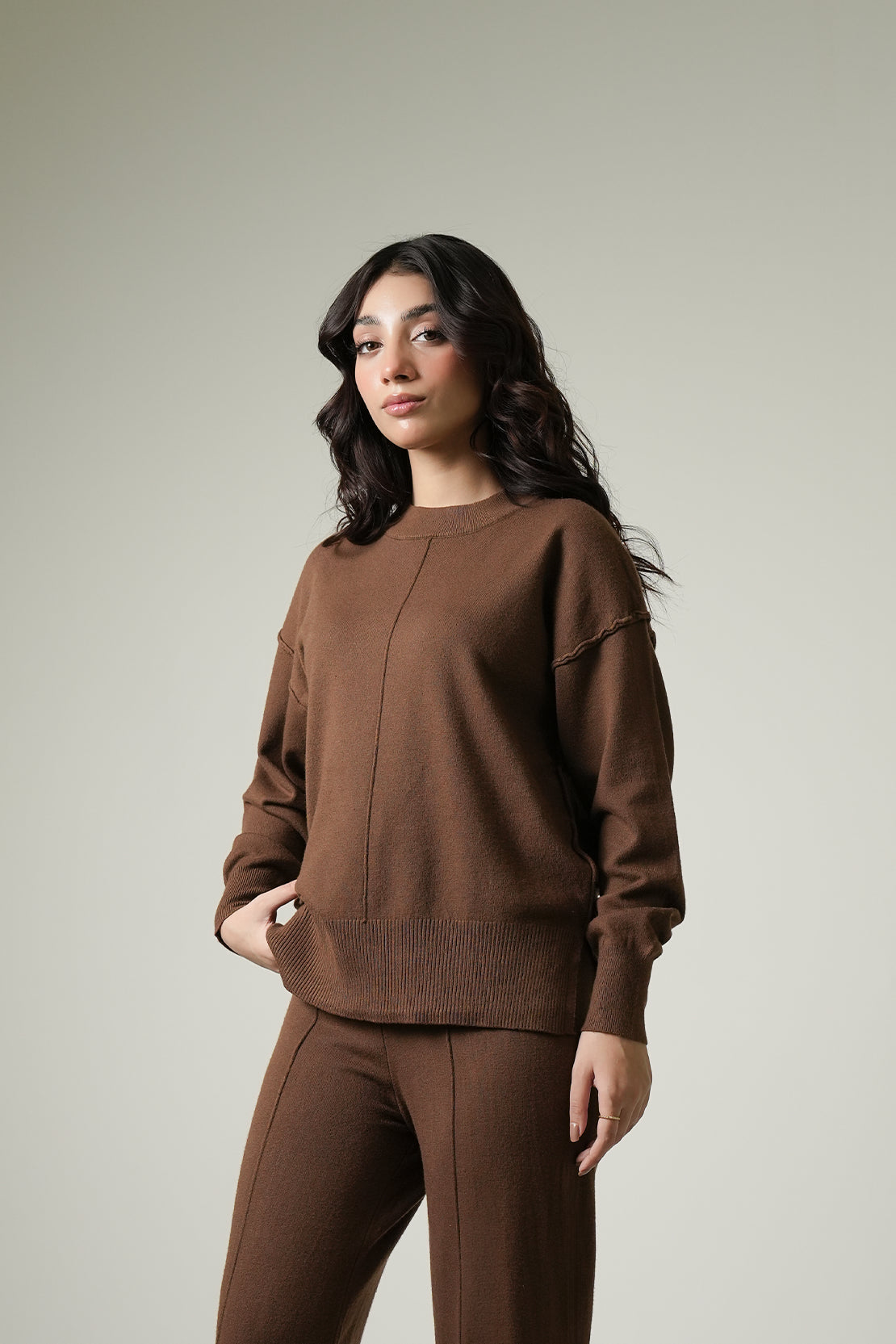 LADIES COORD SET SWEATER