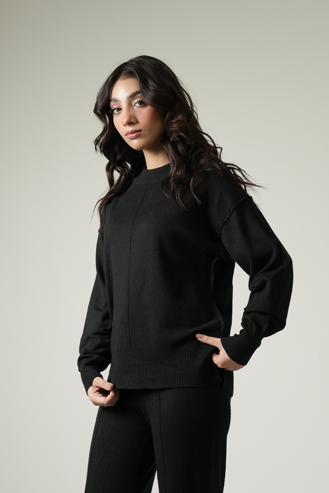 LADIES COORD SET SWEATER