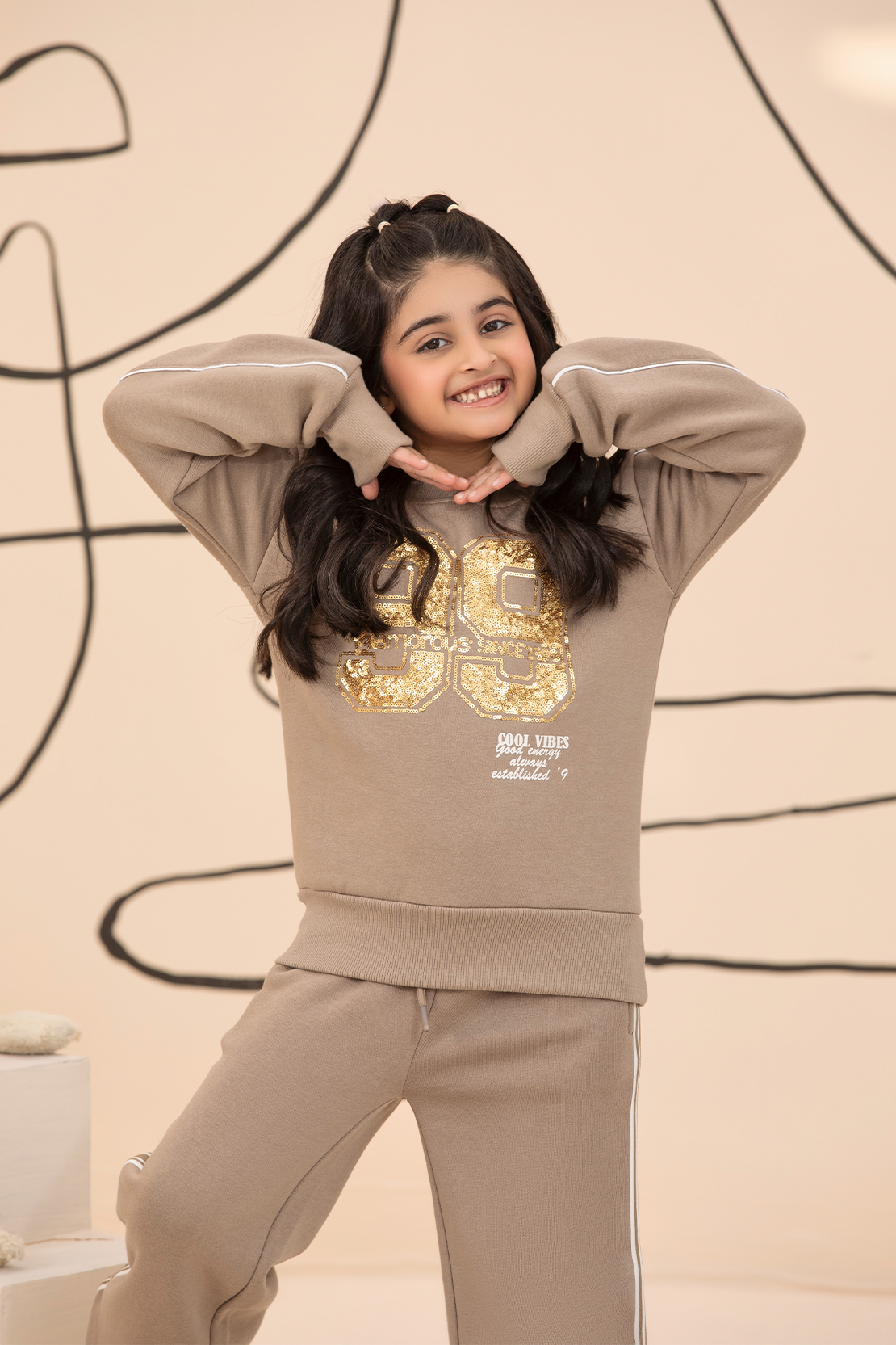 GIRL COORD SET SWEAT SHIRT