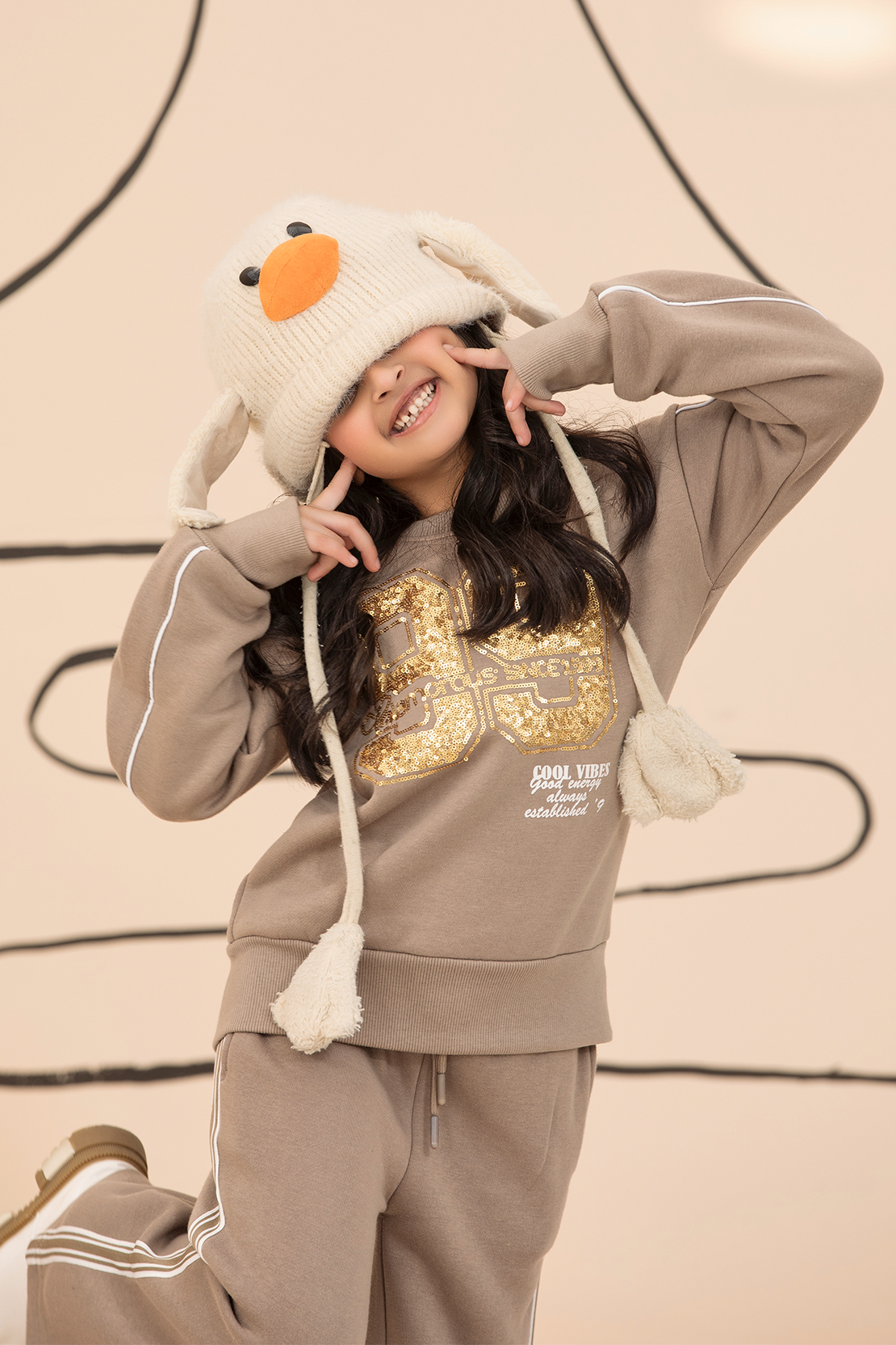 GIRL COORD SET SWEAT SHIRT