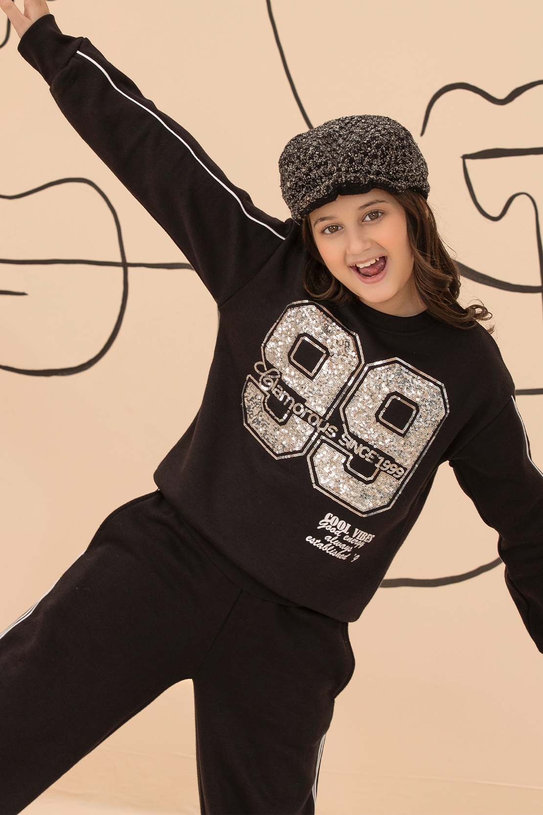 GIRL COORD SET SWEAT SHIRT