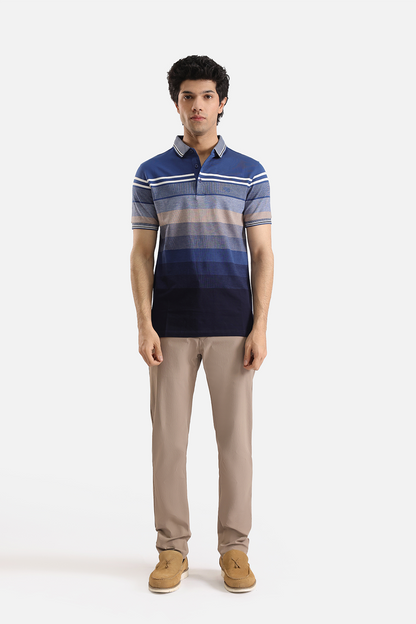 CLASSIC-FIT STRIPED POLO