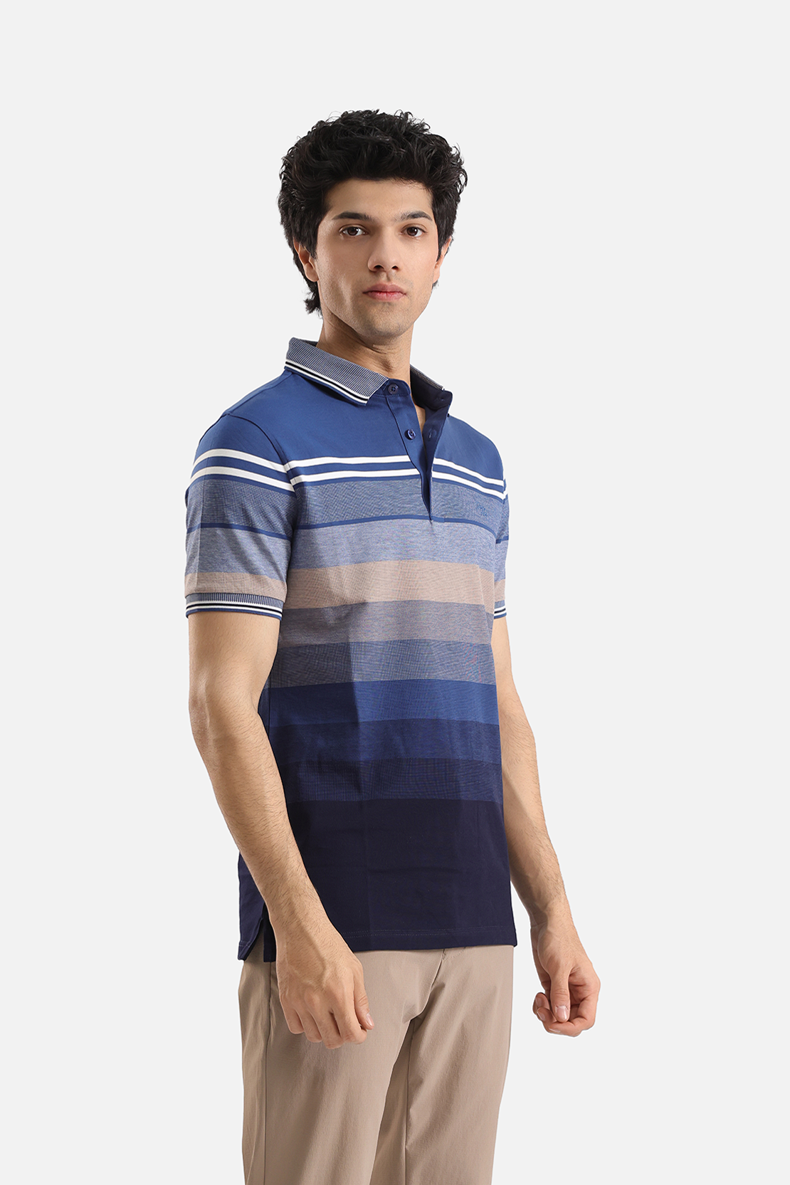 CLASSIC-FIT STRIPED POLO