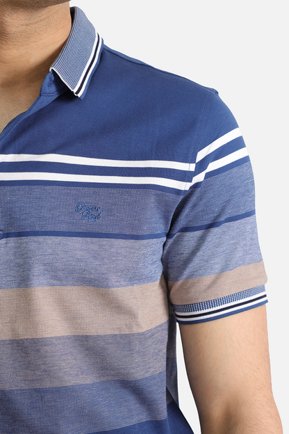 CLASSIC-FIT STRIPED POLO