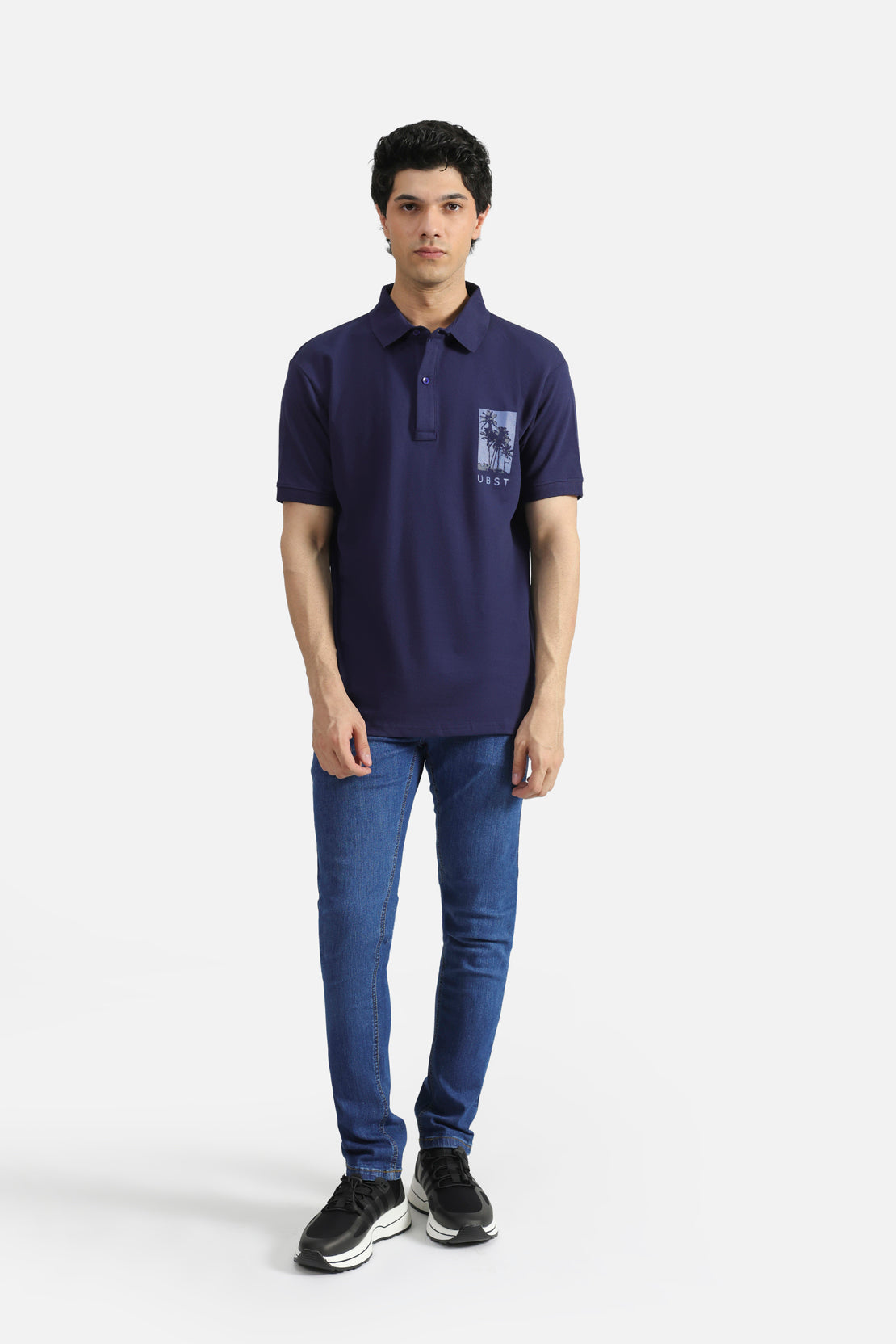 Pique polo shirt