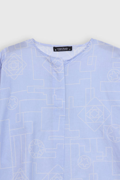 Co-ord set printed shirt