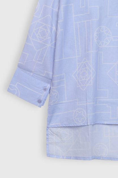 Co-ord set printed shirt