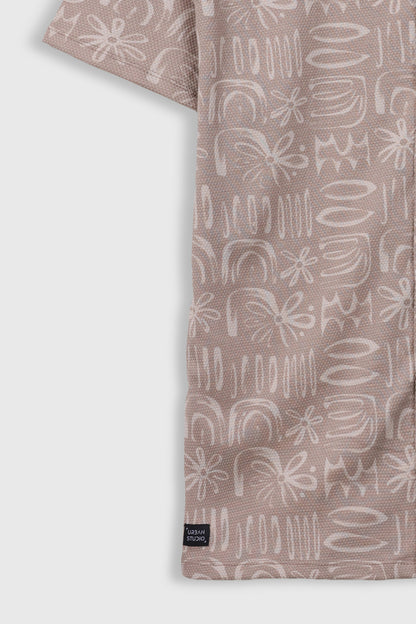 Printed Cuban Collar Shirt