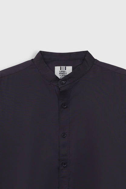 Basic Mandarin Collar Shirt