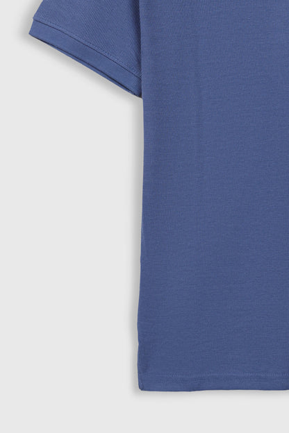 Quarter Zip-Up Polo Shirt