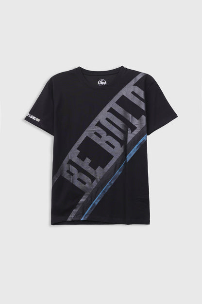 Slogan print T-shirt