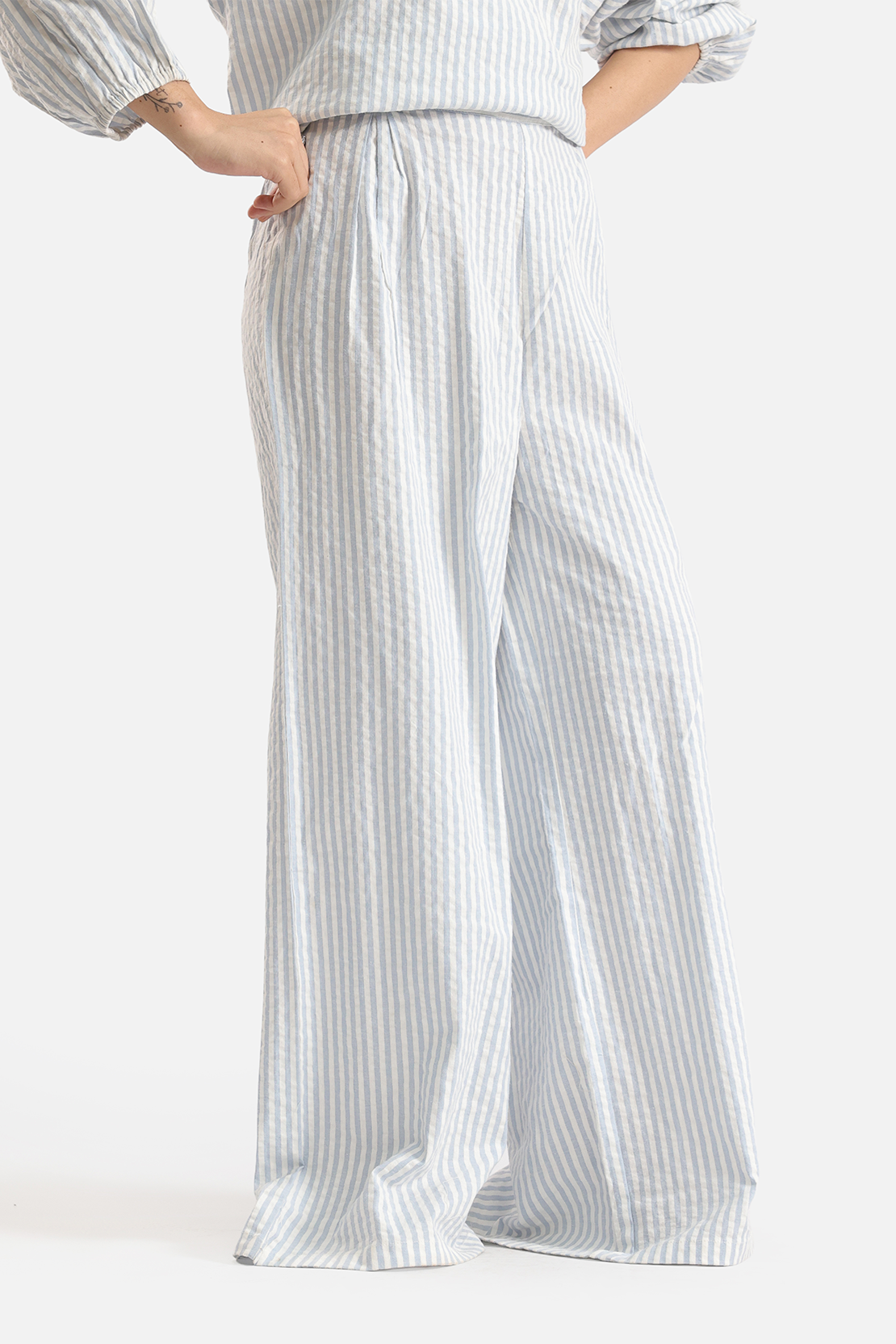 CO-ORD SET STRIPED TROUSERS