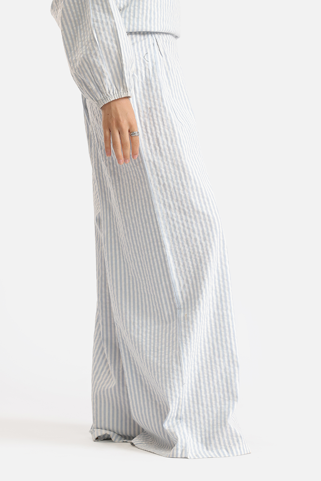 CO-ORD SET STRIPED TROUSERS