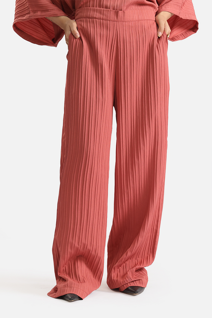 Co-ord set textured trousers