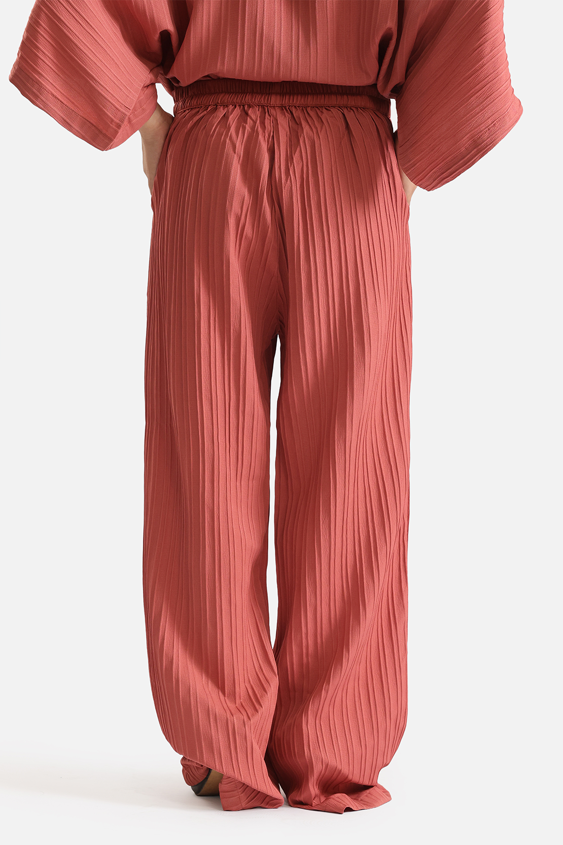 Co-ord set textured trousers
