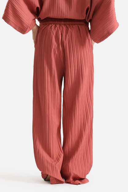 Co-ord set textured trousers