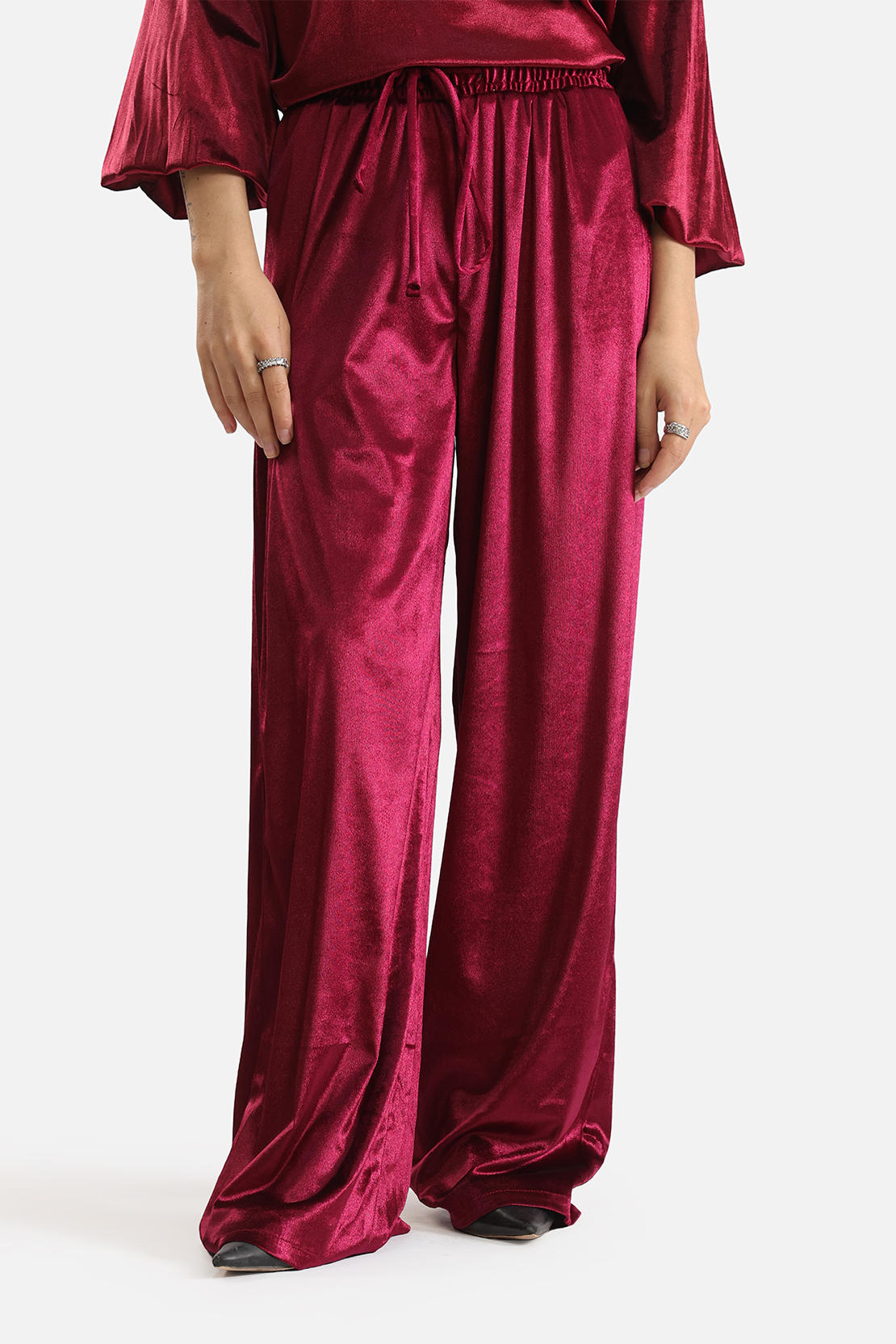 Co-ord set velvet trousers